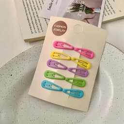 10pcs/bag Girls Mini Hair Clips Hair Pins BB Hairpins Colorful Metal Barrettes for Baby Children Women Girls Styling Accessories
