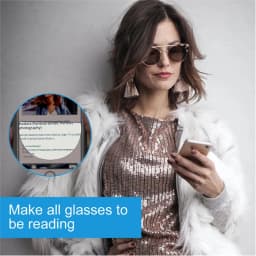 2025 Liquid Silicone Bifocal Reading Glasses Lens Stick-on Lenses unisex Portable Reusable Compact Lenses +1.25 To +3.0