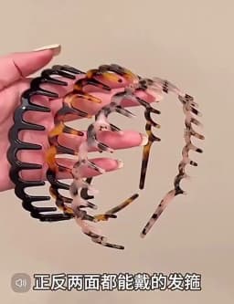 Fashion Wave Headbands for Women Solid Color Toothed Non-slip Hair Bands Girl Face Wash Sports Hairbands Hair Accessories