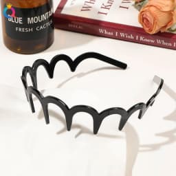 Fashion Wave Headbands for Women Solid Color Toothed Non-slip Hair Bands Girl Face Wash Sports Hairbands Hair Accessories