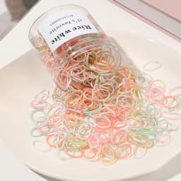 120/300/500Pcs Multi Color Elastic Hair Bands,Rubber Bands for Thin Thick Hair,Small Hair Ties Stretchy Ponytail Holders