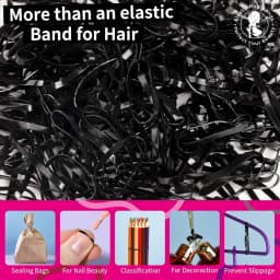 120/300/500Pcs Multi Color Elastic Hair Bands,Rubber Bands for Thin Thick Hair,Small Hair Ties Stretchy Ponytail Holders