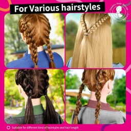 120/300/500Pcs Multi Color Elastic Hair Bands,Rubber Bands for Thin Thick Hair,Small Hair Ties Stretchy Ponytail Holders