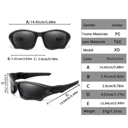 Polarized Sunglasses for Men Women Classic Camouflage Shades with UV Protection for Outdoor Driving Cycling Hiking Fishing
