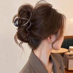 2pcs/set Elegant Solid Wave Plastic Hair Claw For Women Girls Sweet Hair Ornament Claw Clip Hair Clip Hairpin Hair Accessories