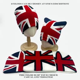Warm Casual Fashion Personal Beanies Rap Versatile Outdoor Street New Men Women European Style Jacquard Union Jack Knitted Hats