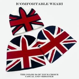 Warm Casual Fashion Personal Beanies Rap Versatile Outdoor Street New Men Women European Style Jacquard Union Jack Knitted Hats