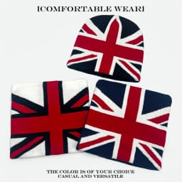 Warm Casual Fashion Personal Beanies Rap Versatile Outdoor Street New Men Women European Style Jacquard Union Jack Knitted Hats