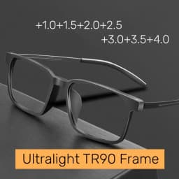 2025 Men's Progressive Multifocal Reading Glasses - Business Titanium Frame Computer Eyewear With Strengths 1.0, 2.0, 3.0