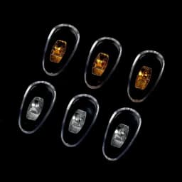 10 Pairs of Silicone Nose Pads with Screws, PVC Mount with Aluminum Core for Glasses, Eyeglass Accessories