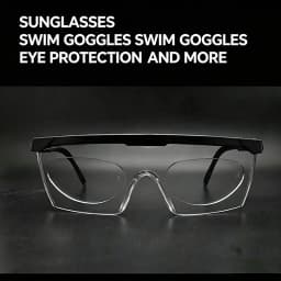 2026 Silicone Stick-on Myopic Lenses Portable Nearsighted Patch Adhesive Sunglasses Swimming Glasses Sports Protective Glasses