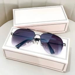 Men's Big Frame Pilot Sunglasses Fashion Gradient Lens Anti-reflective UV400 Sun Glasses Homme Lunette De Soleil (No Box)