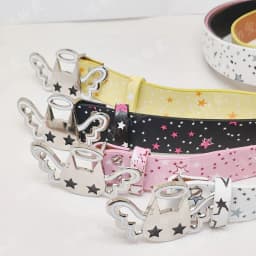 Cute angel candy Desiner Brands Belt Heart and Star Dopamine Metal Punk Rock Style lovely Y2K Jeans wide Leather Belts for Women