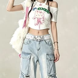 Cute angel candy Desiner Brands Belt Heart and Star Dopamine Metal Punk Rock Style lovely Y2K Jeans wide Leather Belts for Women