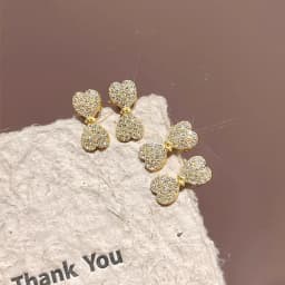 4pcs/set Elegant Mini Rhinestones Bow Hairpins For Women Girls Sweet Hair Ornament Small Hair Clips Fashion Hair Accessories