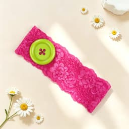 Vintage Women's Polka Dot Button Headband Spicy Girl Ins Y2K Japanese Trendy Headband Sweet Cool Sports Yoga Headband