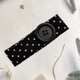 Vintage Women's Polka Dot Button Headband Spicy Girl Ins Y2K Japanese Trendy Headband Sweet Cool Sports Yoga Headband
