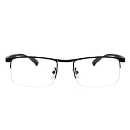 Hot Sale Progressive Reading Glasses Multifocal Anti Blue Ray Glass Glasses Half Frame Metal Alloy Men Women 1.5 1.0 2.5 Black