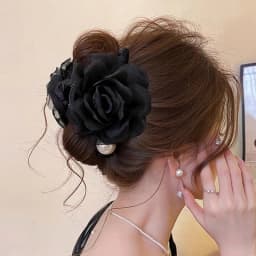 Ultra-Fantasy Large Size Soft Flower Hair Clip for Women Shark Clip 2025 New Fashion Accessory for Back of Head