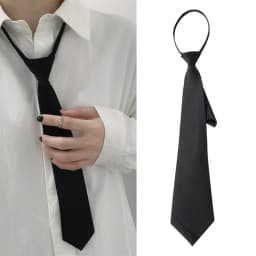 Unisex Ties Retro Silky Narrow Neck Tie Slim Smooth Women's Bow Tie Korean Style Simple Elegant All-match Trendy Students Tie