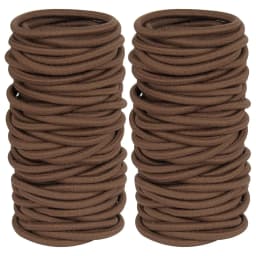 10/50pcs 4mm Mix Color Black No Damage Elastics Hair Ties Bands Leagues Pony Tails Holders for Men Women Girls and Boys Bulk