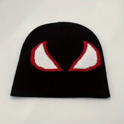 Spider Pattern Anime Cartoon Skeleton Beanie Stretch Knit Hat Warm Women Men Skull Cap