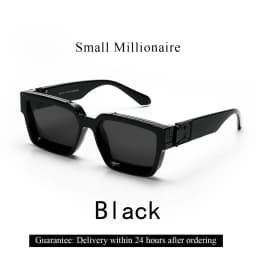Ruiao Retro Black Millionaire Shades Luxury Sunglasses 2026 For Men Designer Famous Brand Square Sun Glasses Man Women Sunglass