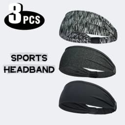 1/3PCS Sports Headbands For Men Woman Gym Yoga Sweat Hair Bands Soft Elastic Hairbands Stretch Outdoor Sport Sweatbands