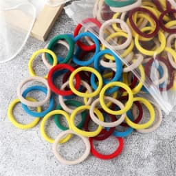 50pcs/set Packing Women Girls Hair Bands Simple Solid Colors Elastic Headband Hair Ropes Ties Hair Accessories Ponytail Holder