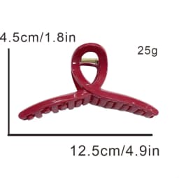 13cm Large Cross Safe Soft Silicone Hair Claw Clips Women's High Elastic Shark Grip Deformable Anti Collision Hair Accessories K
