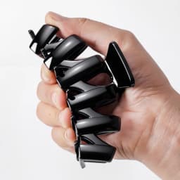 13cm Large Cross Safe Soft Silicone Hair Claw Clips Women's High Elastic Shark Grip Deformable Anti Collision Hair Accessories K
