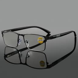 Vintage Metal Square Reading Glasses Men Classic Presbyopic Glasses Male Business Anti-blue Light Eyeglasses
