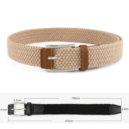 Stretch Woven Breathable Alloy Pin Buckle Belt for Men Women High Quality Casual Jeans Golf Canvas Multifunctional Outdoor Belt