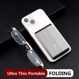 Ultra Thin Rosewood Folding Reading Glasses Portable Ultra-light Finished Eyeglasses Compact With Glasses Case 1.0-4.0