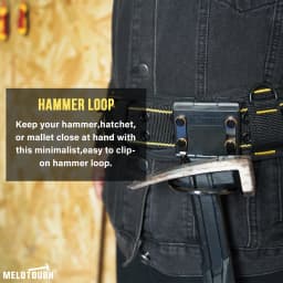 MELOTOUGH Hammer Holder for Belt, Hammer Loop, Hammer Holster, Hammer Belt Holder