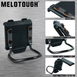 MELOTOUGH Hammer Holder for Belt, Hammer Loop, Hammer Holster, Hammer Belt Holder