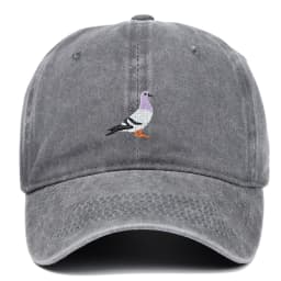 Baseball cap suitable for all seasons, pigeon embroidery pattern, men's and women's daily casual fashion, outdoor sun protection