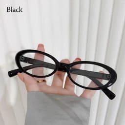 Y2K Retro Oval Frame Glasses Women Female Sweet Cool Eyewear Trend Reading Computer Anti Blue Light Eyeglasses