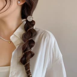 Vintage Ball Heart Straight Elastic Headband For Women Girls Ponytial Holder Hair Tie Scrunchie Hairband Hair Accessories