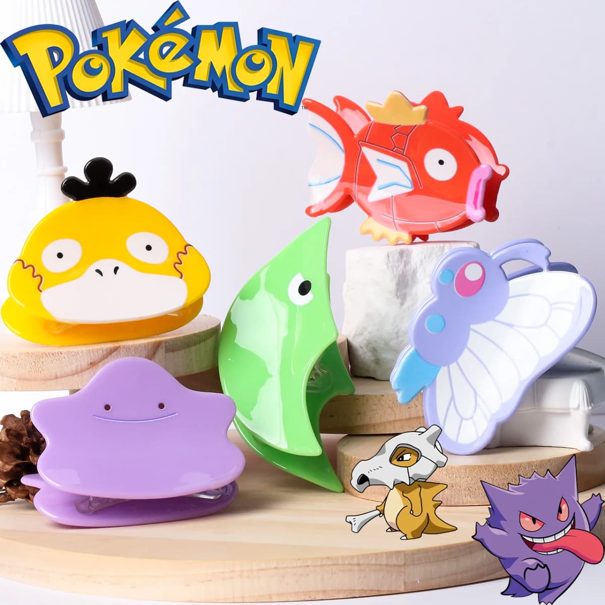 Pokemon Hair Claw for Women Cartoon Pikachu Hair Clip for Girls Fashion Hair Crab Clip Ladies Elegant Head Accessories