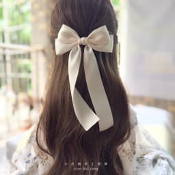 Korean Style Fashion Fabric Hair Bow Hairpin For Women Girls Ribbon Hair Clips Bowknot Spring Clip Female Hair Accessories