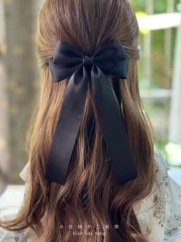 Korean Style Fashion Fabric Hair Bow Hairpin For Women Girls Ribbon Hair Clips Bowknot Spring Clip Female Hair Accessories