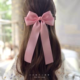 Korean Style Fashion Fabric Hair Bow Hairpin For Women Girls Ribbon Hair Clips Bowknot Spring Clip Female Hair Accessories
