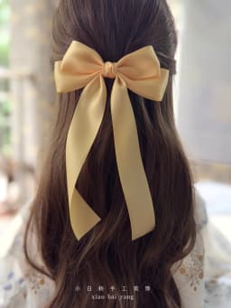Korean Style Fashion Fabric Hair Bow Hairpin For Women Girls Ribbon Hair Clips Bowknot Spring Clip Female Hair Accessories