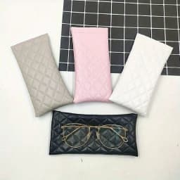 1/2/4Pcs Portable Squeeze Eyeglasses Case PU Leather Soft Sunglasses Bag Pouch Pocket Phone Sunglasses Eyewear Organizer Holder