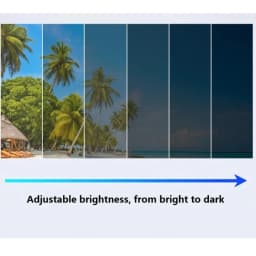 New ND2-400 Adjustable Dimming Glasses 9 Level UV400 Fishing Sunglasses With Glasse Case ND Filter Sun Glasses Driving