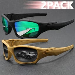 Tactical Windproof Fishing Sunglasses Men Women Classic Camouflage Shades with UV Protection for Outdoor Driving Cycling Hiking