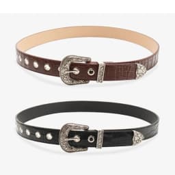 Casual Pin Buckle Carved Buckle Belt Vintage Girdle PU Leather Belt Y2k Hip Hop Waistband