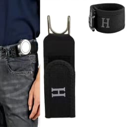 Adjustable Elastic Waistband Buckle with Magic Tape & Metal Hooks