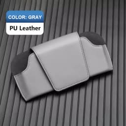 SEAMETAL Car Glasses Case Premium Suede/Leatherette Auto Sun Visor Glasses Holder Sunglasses Protective Case for Car Accessories